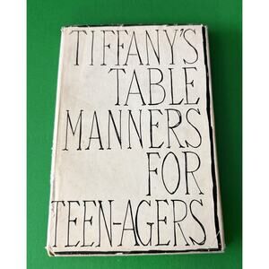 Vintage 1961 Tiffany’s Table Manners Teens HC Book DJ Illustrated Dining Food